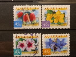 FRANCOBOLLI STAMPS AUSTRALIA AUSTRALIAN 1999 USED SERIE COMPLETA COMPLETE FIORI FLOWERS  OBLITERE' - Gebraucht