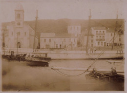 Port Vendrès * Photo Albuminée Circa Vers 1900 * Port Vendres * 11.6x9cm - Port Vendres