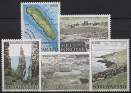 Färöer 1987 Insel Hestur 154/58 Postfrisch - Faroe Islands