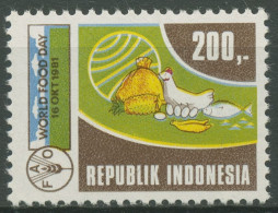 Indonesien 1981 Welternährungstag Lebensmittel 1026 Postfrisch - Indonesia