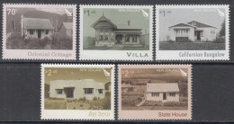 2013 New Zealand Architecture Houses Art Deco Complete Set Of 5 MNH @ BELOW FACE VALUE - Ungebraucht