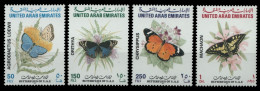 Ver. Arabische Emirate 1997 - Mi-Nr. 535-538 ** - MNH - Schmetterlinge - Emiratos Árabes Unidos