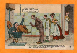 Appareil Sanitaire - Prière De Tirer La Poignée Avant De Sortir - Humour