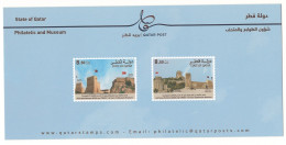 Qatar Turkey Joint Issue Diplomatic Relations, New Issue Bulletin Brochure, Flag Fort Ruin Castle Desert Logo Politics - Joint Issues