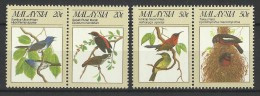 Malaysia  1988  Birds  Set  MNH - Gallinacées & Faisans