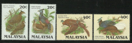 Malaysia  1986  Birds,Pheasants  Set  MNH - Gallinacées & Faisans