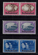 BECHUANALAND 1945  SCOTT# 137-139 Pairs MNH - 1885-1964 Protectorado De Bechuanaland