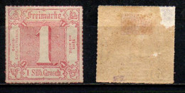 THURN UND TAXIS - 1862 - CIFRA - 1 S. - MH - Nuovi