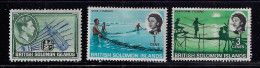 BRITISH SOLOMON ISLAND 1939,1968  SCOTT#67,180 MH ,182 USED - Isole Salomone (...-1978)