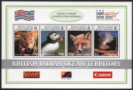 BIOT 2000 - Mi-Nr. Block 13 ** - MNH - Wildtiere / Wild Animals - Brits Indische Oceaanterritorium