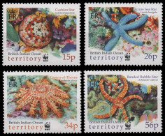 BIOT 2001 - Mi-Nr. 266-269 ** - MNH - Meeresleben / Marine Life - Territoire Britannique De L'Océan Indien