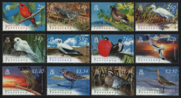 BIOT 2004 - Mi-Nr. 340-351 ** - MNH - Vögel / Birds (II) - Britisches Territorium Im Indischen Ozean