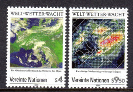 UNITED NATIONS VIENNA - 1989 WORLD WEATHER WATCH SET (2V) FINE MNH ** SG V90-V91 - Unused Stamps