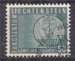 LIECHTENSTEIN  1962   LOTTA CONTRO LA MALARIA  UNIF. 365  USATO VF - Gebruikt