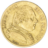 Louis XVIII-20 Francs 1815 Lille - 20 Francs (or)