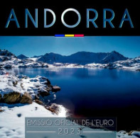 Andorra BU Set 2023 1 Cent T/m 2 Euro UNC Andorre BU Blister Coffret Kms - Andorre
