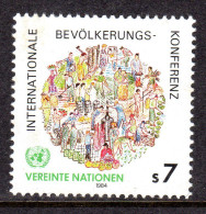 UNITED NATIONS VIENNA - 1984 POPULATION CONFERENCE STAMP FINE MNH ** SG V38 - Neufs