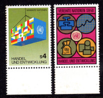 UNITED NATIONS VIENNA - 1983 TRADE & DEVELOPMENT SET (2V) FINE MNH ** SG V34-V35 - Ungebraucht