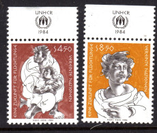 UNITED NATIONS VIENNA - 1984 FUTURE FOR REFUGEES SET (2V) FINE MNH ** SG V43-V44 - Ongebruikt