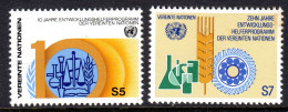 UNITED NATIONS VIENNA - 1981 VOLUNTEERS PROGRANNE ANNIVERSARY SET (2V) FINE MNH ** SG V22-V23 - Unused Stamps