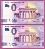 0-Euro XEPH-2020-1 BERLIN - BRANDENBURGER TOR Set NORMAL+ANNIVERSARY - Private Proofs / Unofficial