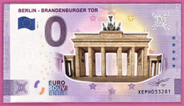 0-Euro XEPH 2021-1 Color Farbdruck BERLIN - BRANDENBURGER TOR - Private Proofs / Unofficial