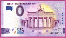 0-Euro XEPH 2022-1 BERLIN - BRANDENBURGER TOR - Private Proofs / Unofficial