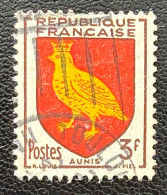 FRA1004U6 - Armoiries De Provinces (VII) - Aunis - 3 F Used Stamp - 1954 - France YT 1004 - 1941-66 Wappen