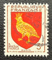 FRA1004U7 - Armoiries De Provinces (VII) - Aunis - 3 F Used Stamp - 1954 - France YT 1004 - 1941-66 Wappen