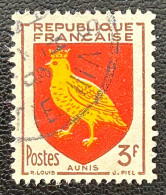 FRA1004UA - Armoiries De Provinces (VII) - Aunis - 3 F Used Stamp - 1954 - France YT 1004 - 1941-66 Coat Of Arms And Heraldry
