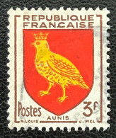 FRA1004UD - Armoiries De Provinces (VII) - Aunis - 3 F Used Stamp - 1954 - France YT 1004 - 1941-66 Armoiries Et Blasons