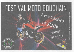BOUCHAIN NORD - FESTIVAL MOTO ( MOTO CLUB DE L OSTREVENT ) PAP ENTIER POSTAL FLAMME LA POSTE 2016, VOIR LES SCANNERS - Motorräder