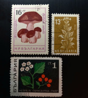 Bulgarie 1961 Mushrooms , 1969 Medicinal Plants & 1965 Agricultural Products - Gebraucht