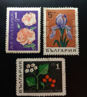 Bulgarie 1962 Roses , 1969 Medicinal Plants & 1968 Flowers - Gebraucht