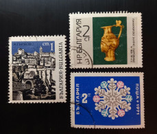 Bulgarie 1966 Panaguriste Treasure - Nine Gold Vessels, 1967 Veliko Trnovo-Old Capital Of Bulgaria & 1970 New Years Stam - Gebraucht