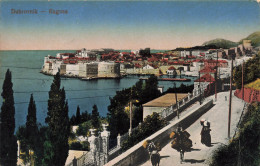 CROATIE - Dubrovnik - Vue Générale De La Ville De Ragusa - Colorisé - Carte Postale Ancienne - Croazia