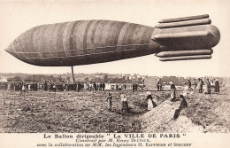 FRANCE - La Ville De Paris - Le Ballon Dirigeable - Construit Par M. Henry Deutsch - Carte Postale Ancienne - Autres & Non Classés