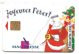 Telecarte Gn 273 Joyeuses Fetes 50 Unités Luxe GEM - 5 Unités