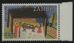Sambia 1991 - Mi-Nr. 564 ** - MNH - 2 K Auf 35 N - Weihnachten / X-mas - Zambie (1965-...)