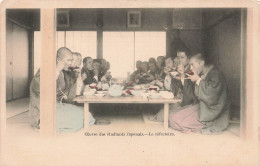 JAPON - Œuvre Des étudiants Japonais - Des étudiants Déjeunant Au Réfectoire - Carte Postale Ancienne - Otros & Sin Clasificación