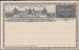 Guatemala: Ganzsache Antwort-Postkarte 3 Centavos 1897, Ungebraucht ** / MNH - Guatemala