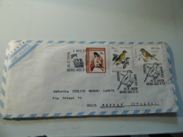 Busta Viaggiata Per L'italia Posta Aerea "DIA DE EMISION 1972" UCCELLI - Storia Postale