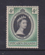 PITCAIRN ISLANDS  -  1953 Coronation 4d Hinged Mint - Pitcairn Islands