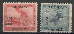 Ruanda Urundi - 90/91 - Vloors - 1931 - MH - Neufs