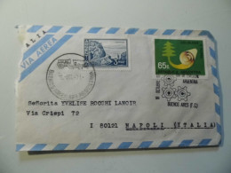 Busta Viaggiata Per L'italia Posta Aerea "DIA DE EMISION 18 OCTUBRE 1971 CELULOSA Y PAPEL" - Storia Postale