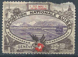 Vignette  "Exposition Nationale Suisse, Genève"       1896 - Nuovi