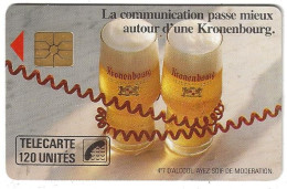 Telecarte F 91 Kronenbourg 120 Unités Luxe GEM - 1989