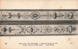 MUSEE - Musée Des Arts Décoratifs - Panneaux Peints Sur Soie (Italie, Findu XVIIIe Siècle) - Carte Postale Ancienne - Museum