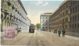 TORINO . CASERNA  E VIA DELLA  CERNAIA - Transports