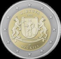 2021 Litauen Lithuania 2 Euro Münze / Coin Dzukija 2 Euro - 1 Coin  UNC - Lituania